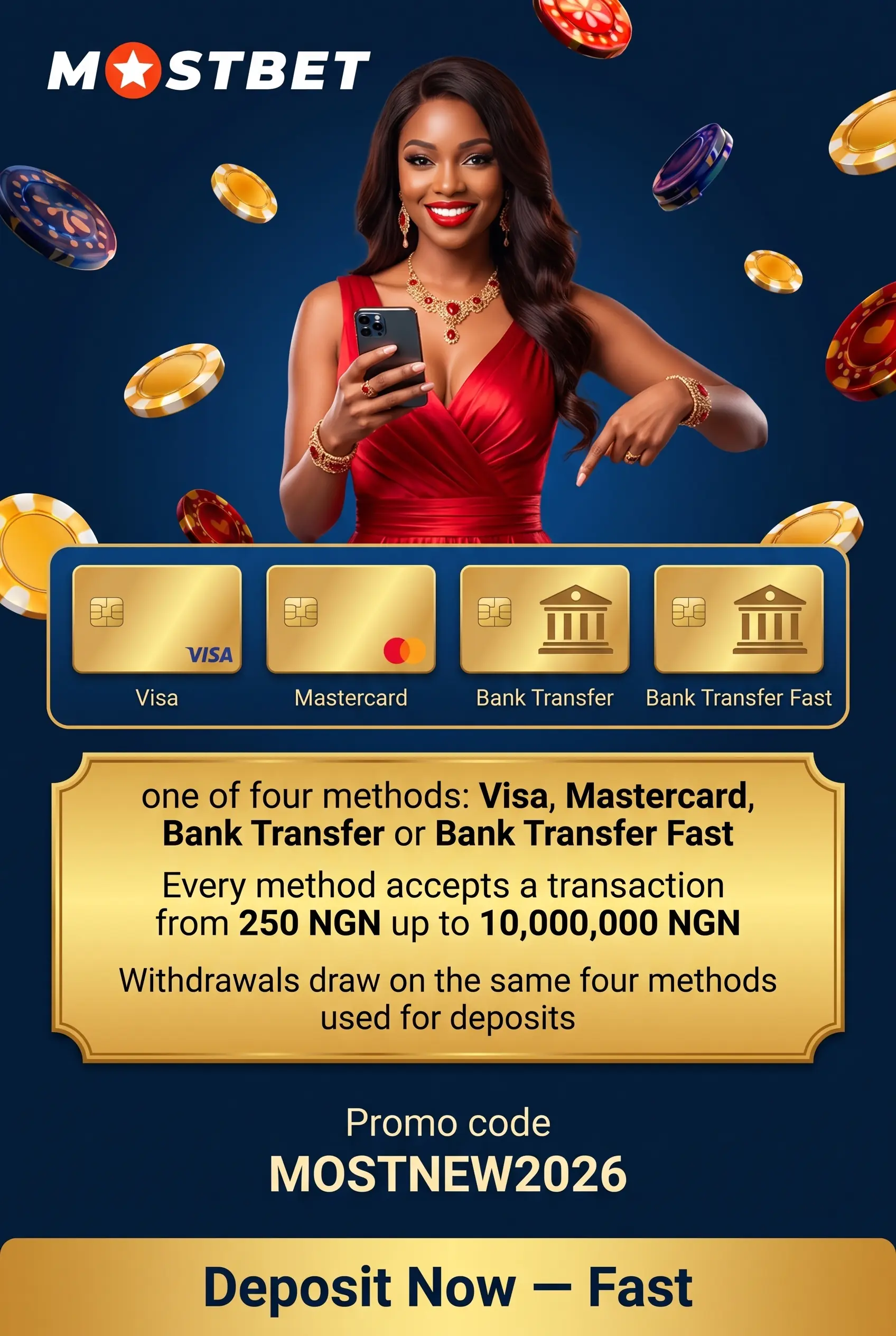 Naira deposit methods for casino play
